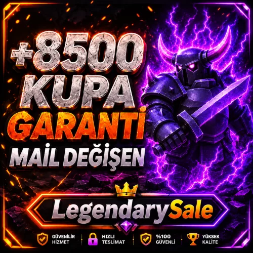  ⭐MAİL DEĞİŞEN CR +8500 KUPA MAİL DEĞİŞEN HESAP⭐